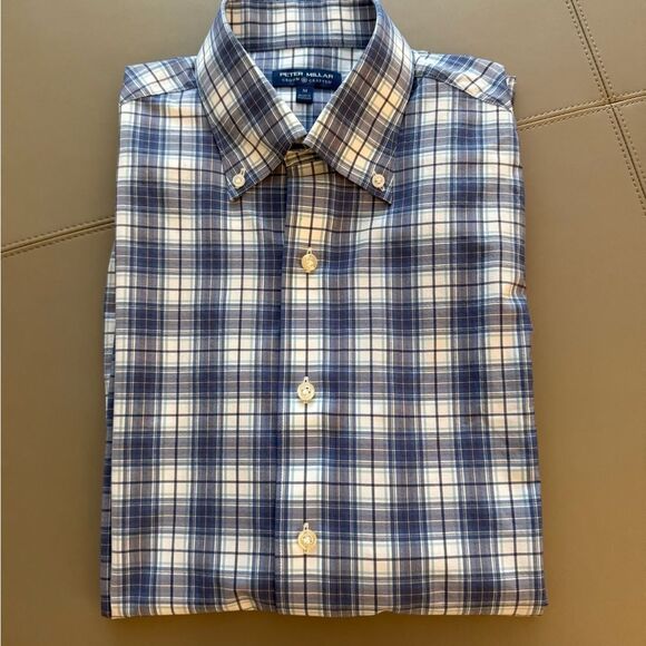 Peter Millar Crown Crafted Men’s Long Sleeve Button Down Plaid Shirt. Size M. - Picture 1 of 10